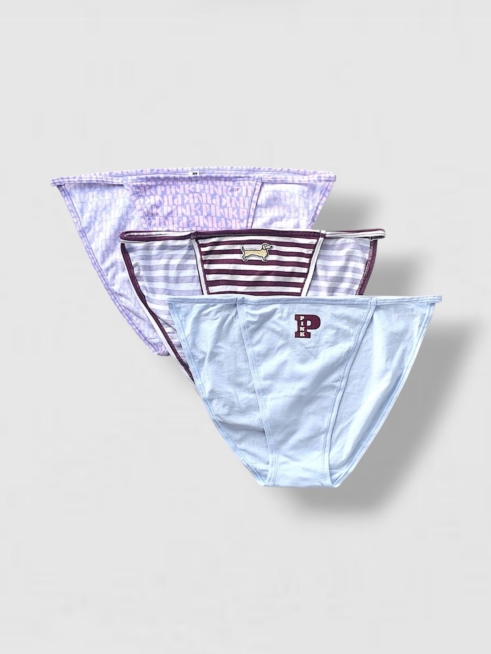 Victoria’s Secret 3pk String Bikini Panties Lot of 3 Large New